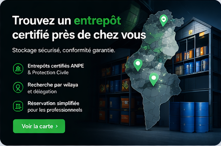 Entrepôts certifiés — Stockage matières dangereuses